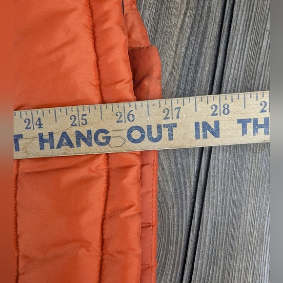 Roper Puffer Vest Size XL 14 Youth Orange Brown Lining - Picture 15 of 16